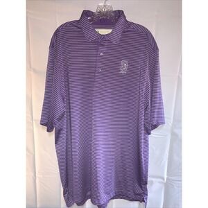 TPC Sawgrass Donald Ross Men XL Polo Purple Short Sleeve Shirt